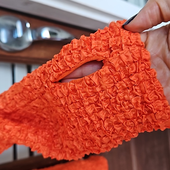 Nanushka MITRA Orange One Shouder Bodycon Dress - Picture 4 of 5